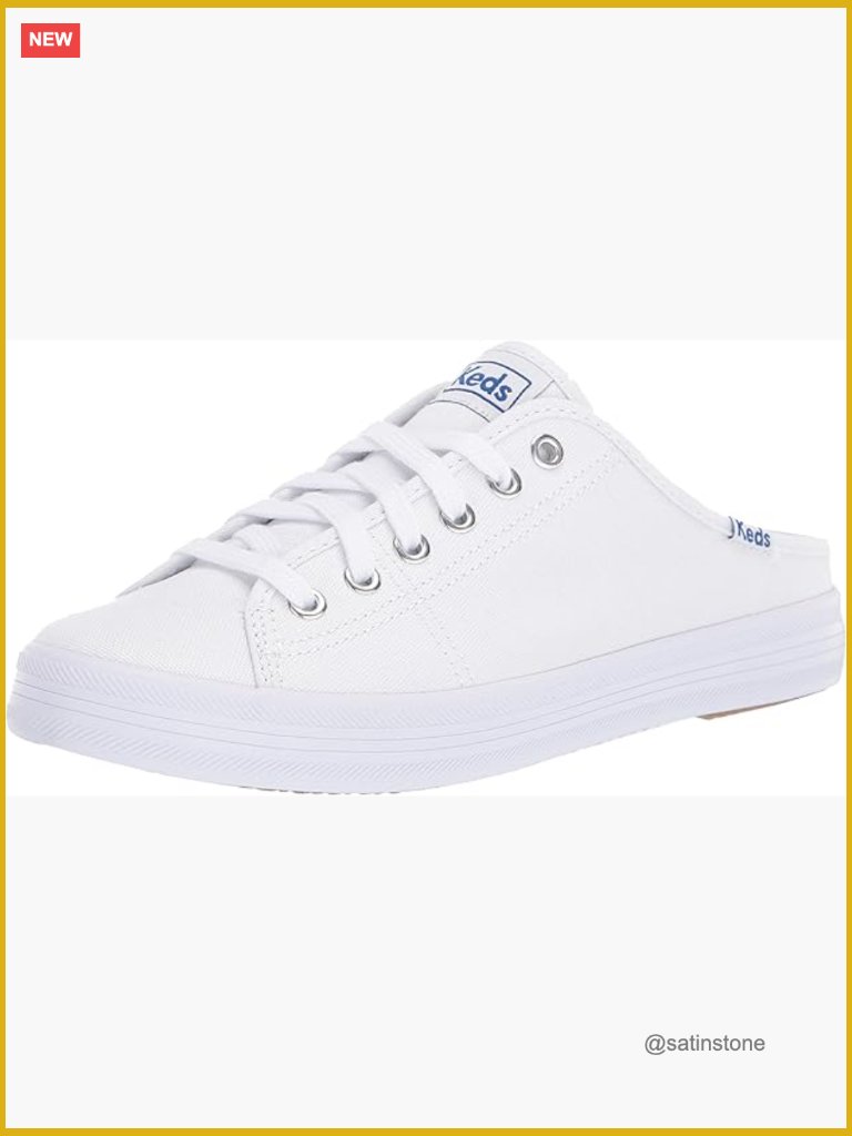 Canvas Mule Sneakers With Memory Foam Footbed - Slip On
